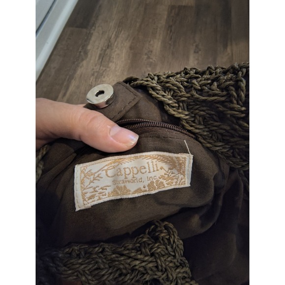 Vintage Cappelli Straworld Grandma Purse Handbag Y2K Beach Boho Lagenlook - Picture 3 of 3